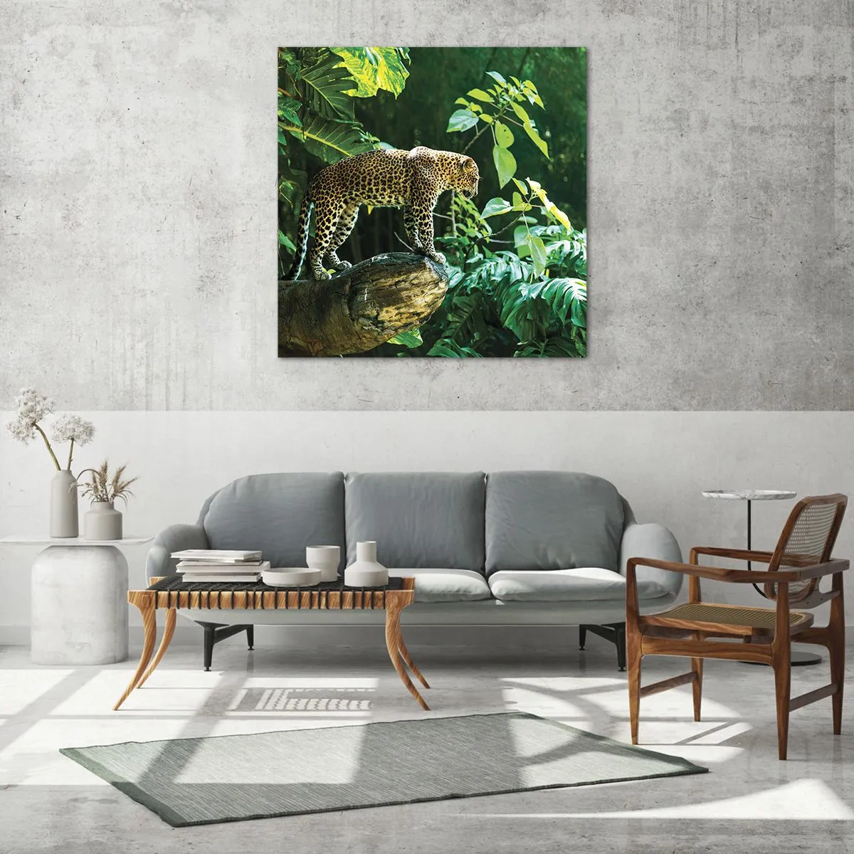 Billede på glas - Til jagt? - 50x50 cm