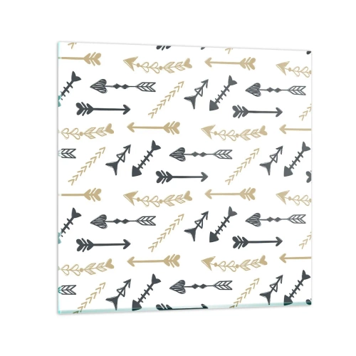 Billede på glas - Skyttens drøm - 40x40 cm