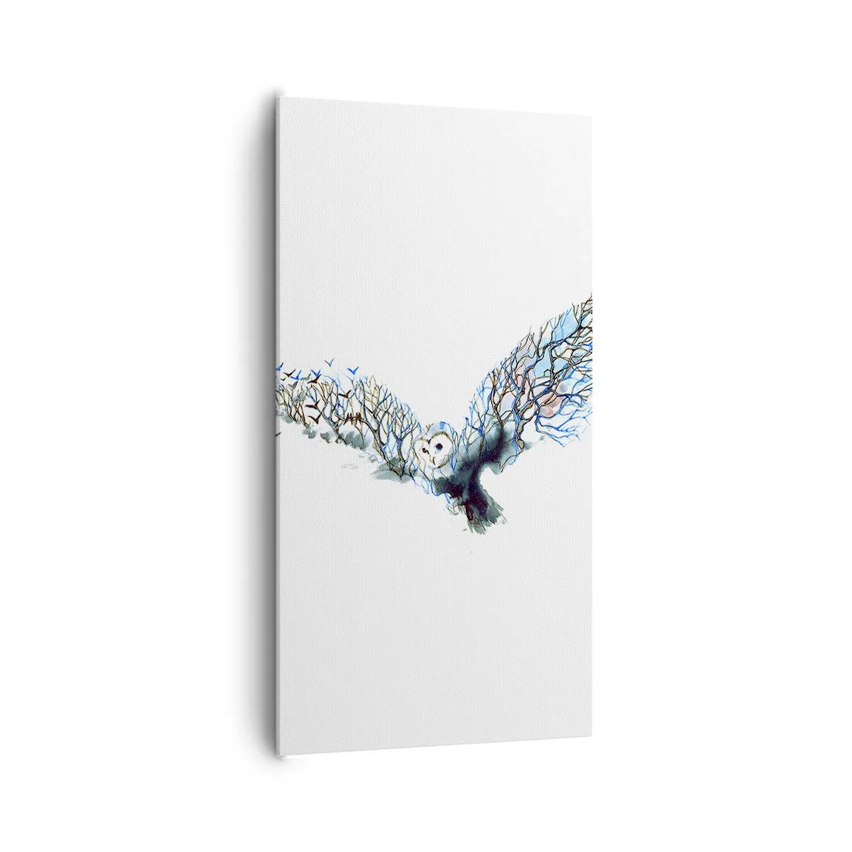 Lærredstryk - Billede på lærred - På skovens vinger - 65x120 cm