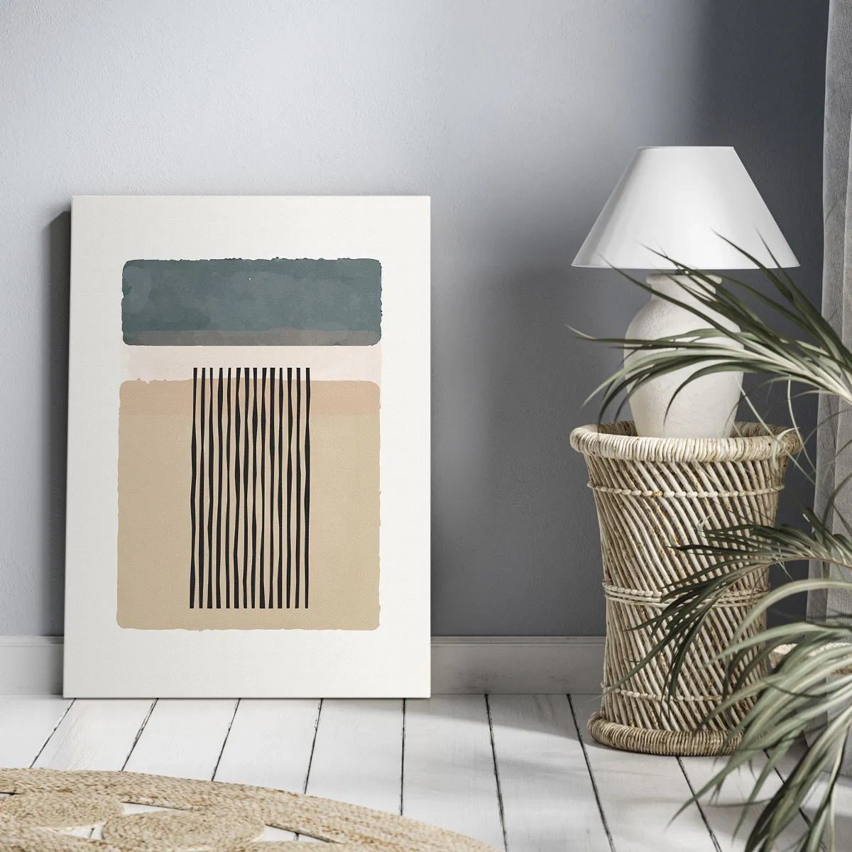 Lærredstryk - Billede på lærred - Alt er i god stand - 50x70 cm