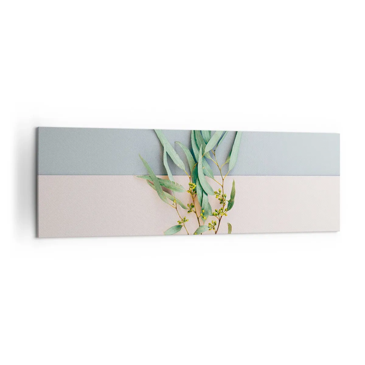 Lærredstryk - Billede på lærred - Pastelfarvernes subtilitet - 160x50 cm