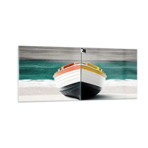 Billede på glas - På sin plads - 100x40 cm