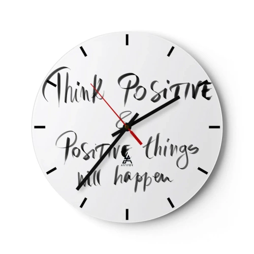 Vægur, Uret - Hvordan skal man leve? - 40x40 cm