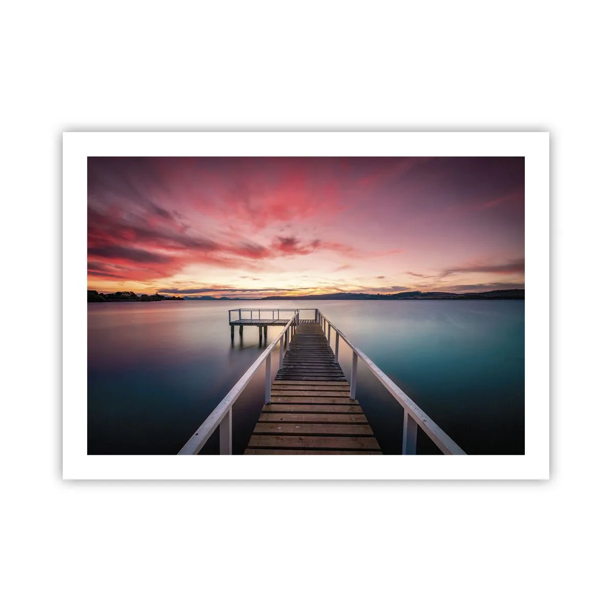 Plakat - Aftenens blide flamme - 70x50 cm