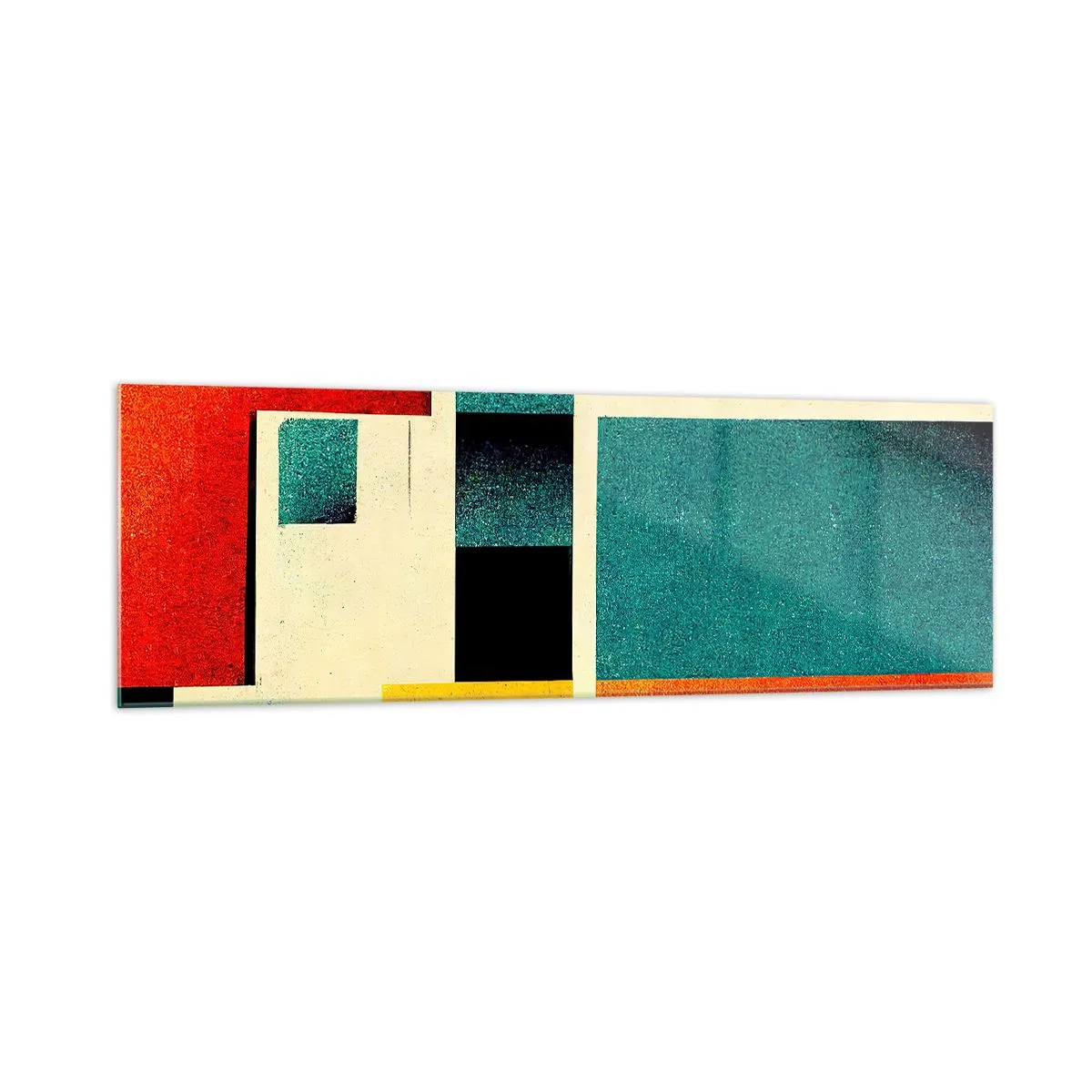 Billede på glas - Geometrisk abstraktion - god energi - 160x50 cm