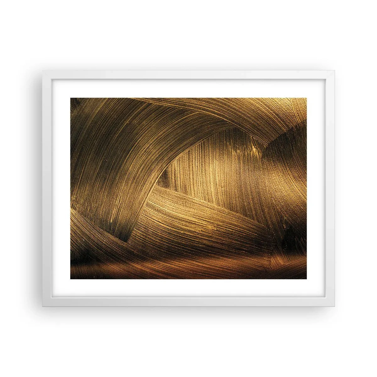 Plakat i hvid ramme - I den gyldne labyrint - 50x40 cm