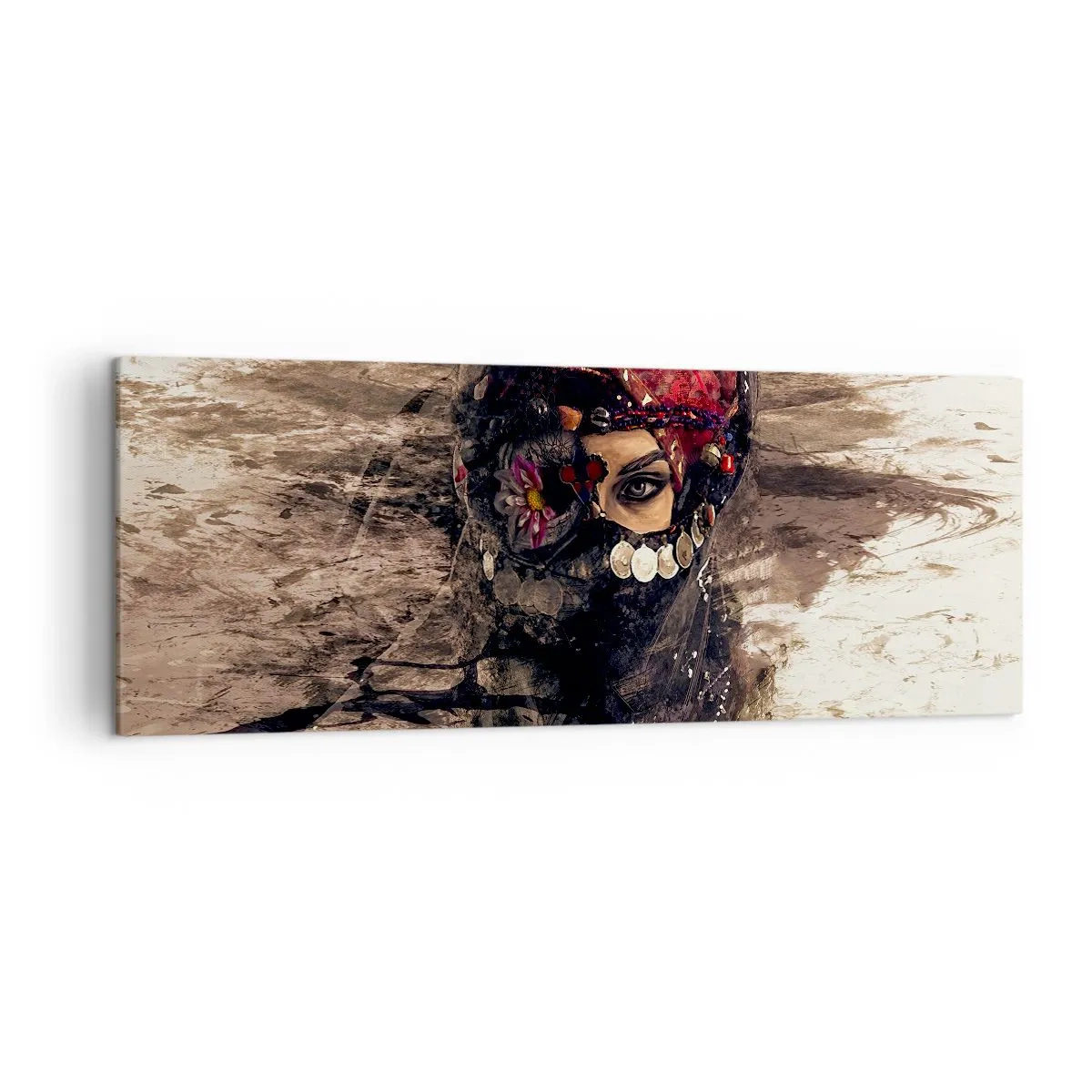 Lærredstryk - Billede på lærred - Foruroligende for at sige det mildt - 140x50 cm