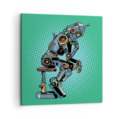 Lærredstryk - Billede på lærred - Over essensen af ​​at være - 50x50 cm