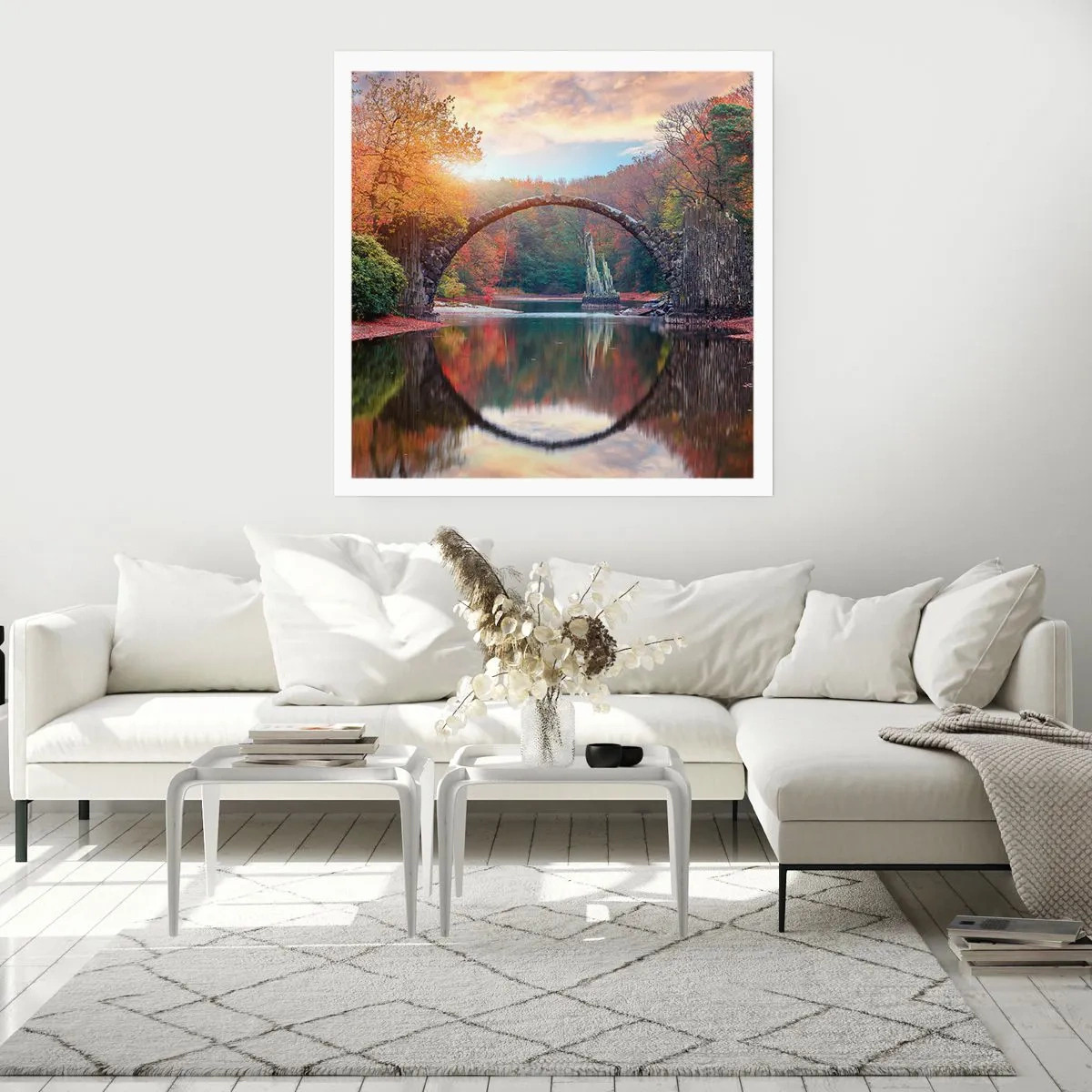Plakat - På den anden side af spejlet - 40x40 cm