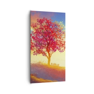 Lærredstryk - Billede på lærred - Pilgrim på bestemmelsesstedet - 65x120 cm