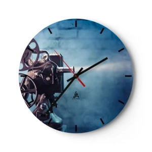 Vægur, Uret - I en gammel biograf - 40x40 cm