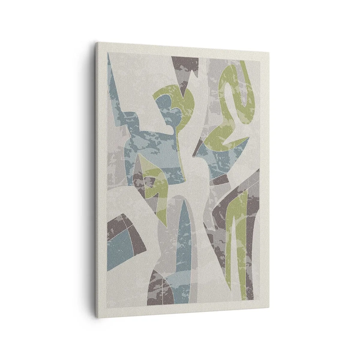 Lærredstryk - Billede på lærred - Komposition bag glas - 50x70 cm