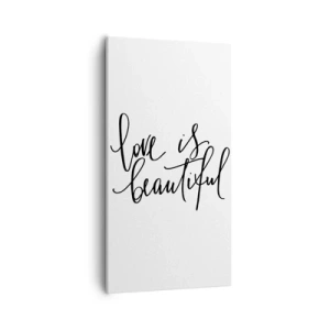 Lærredstryk - Billede på lærred - Læs og gentag - 55x100 cm