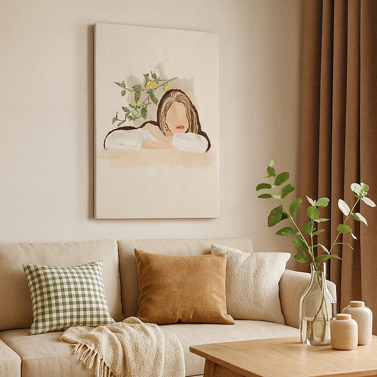 Lærredstryk - Billede på lærred - Sydstaternes skønhed - 50x70 cm