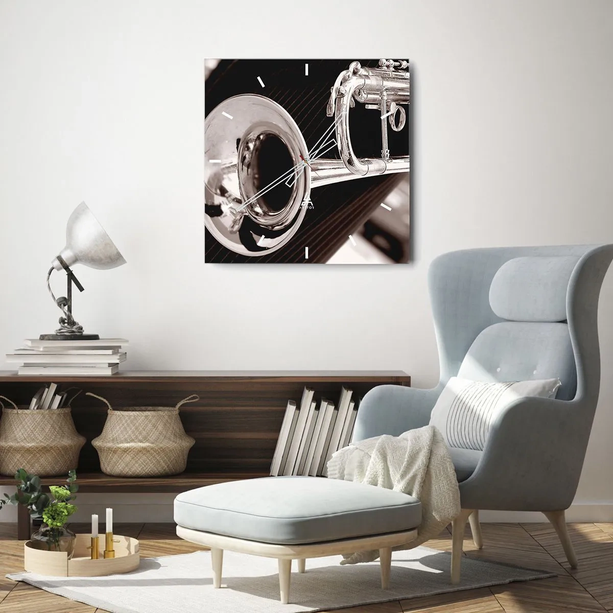 Vægur, Uret - En musikalsk rejse til 1930'erne. - 30x30 cm