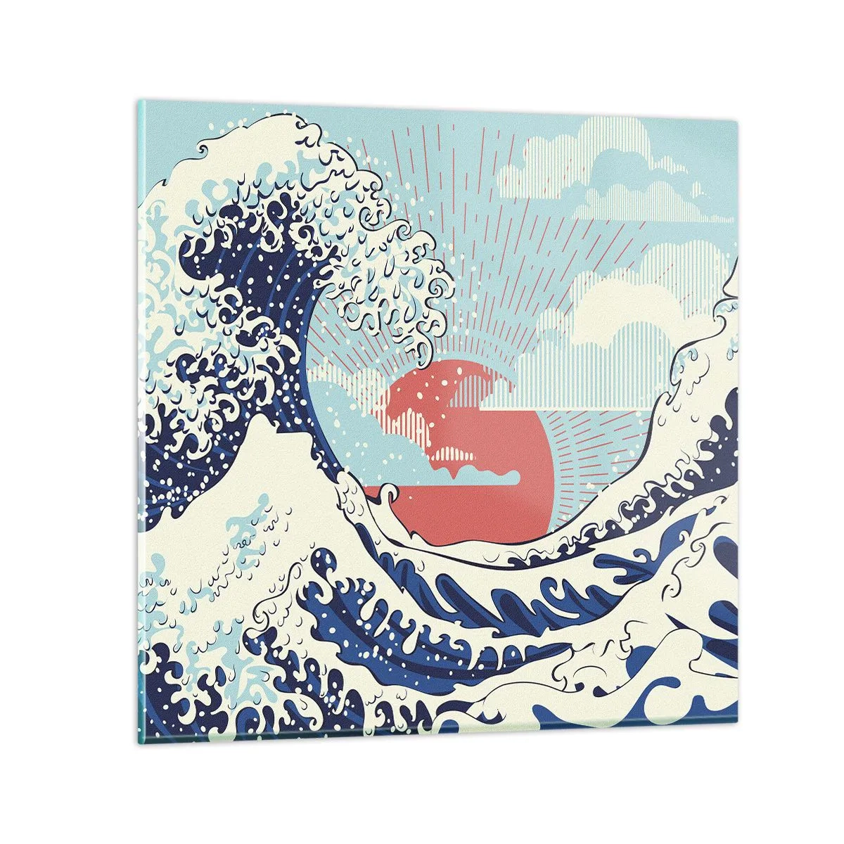 Billede på glas - Fra japanske inspirationer - 60x60 cm