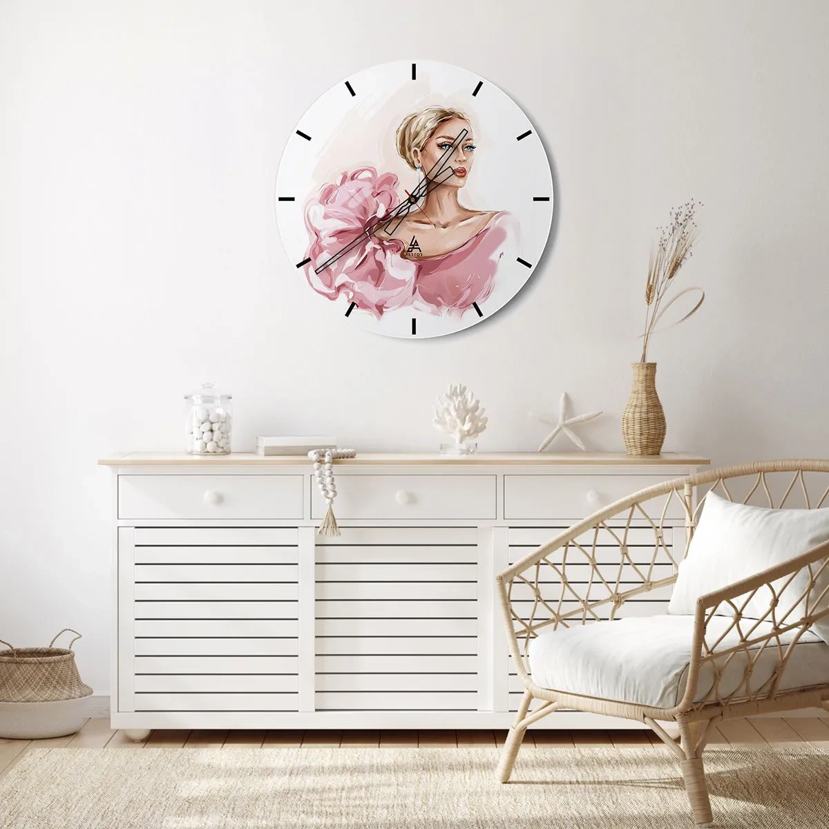 Vægur, Uret - Som malet... - 40x40 cm