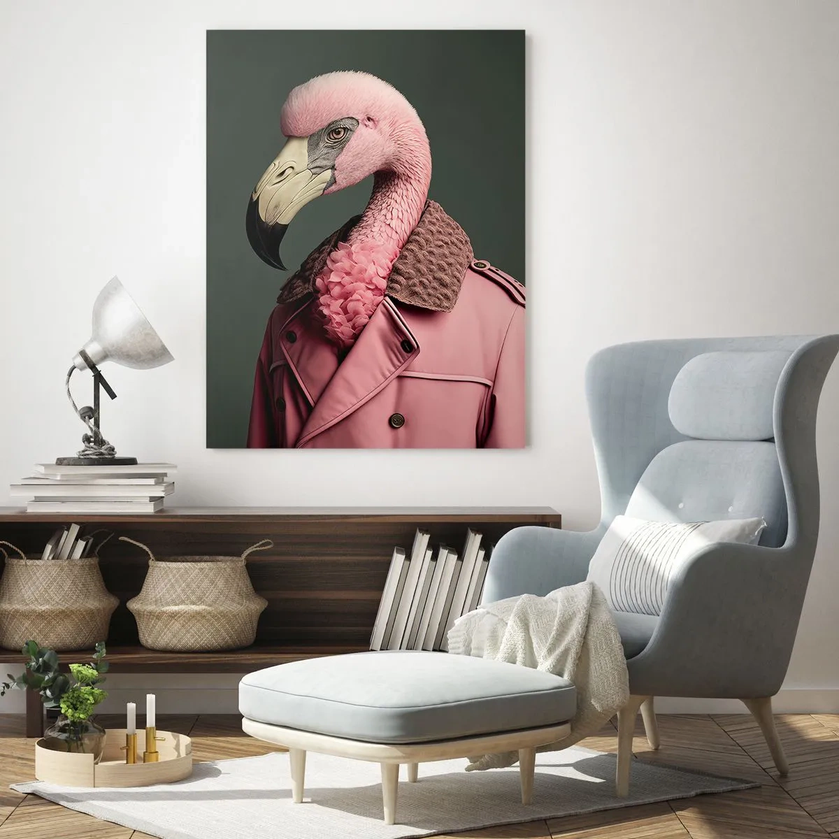 Billede på glas - En ægte elegant mand - 70x100 cm