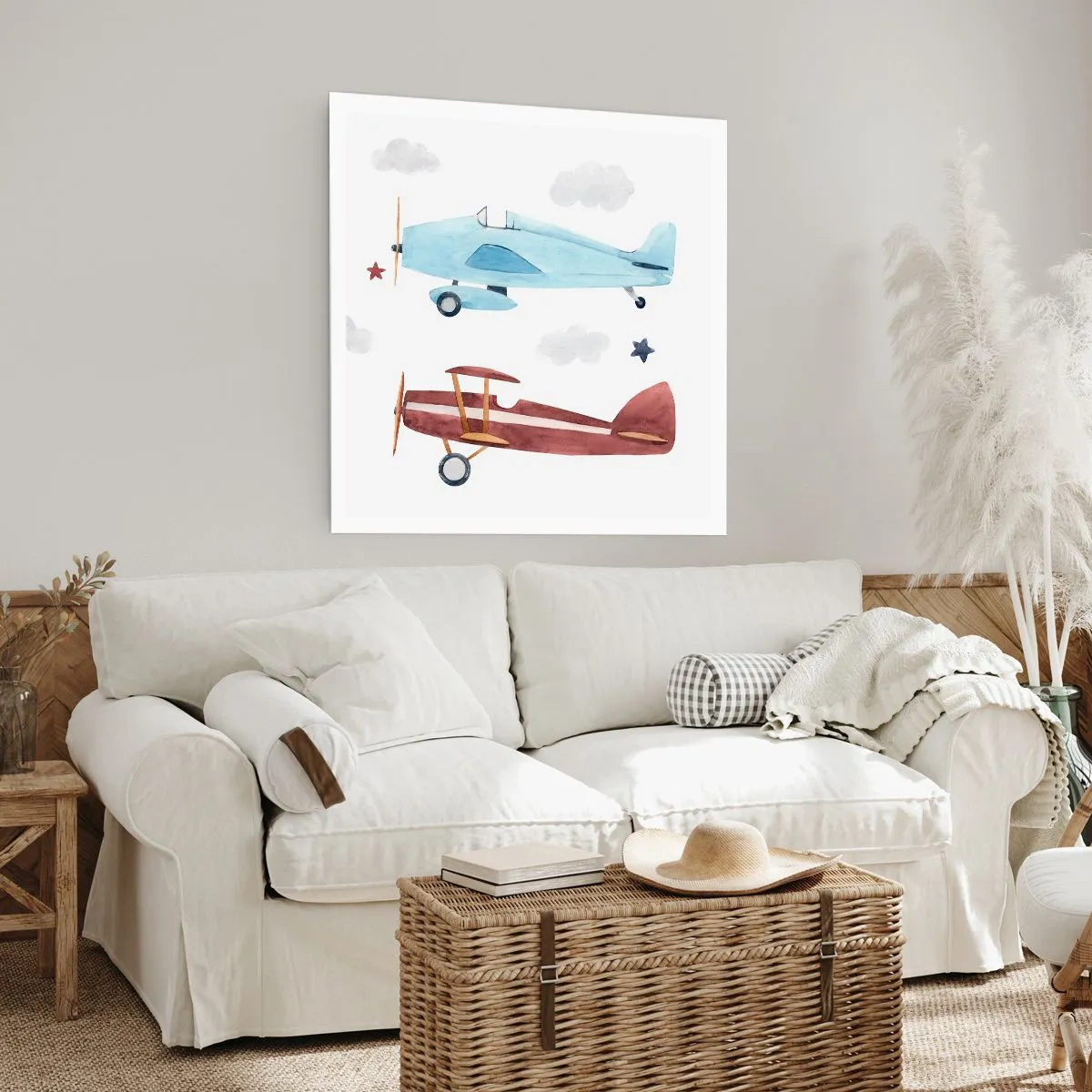 Plakat - Hr. pilot, vi venter! - 50x50 cm