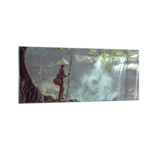 Billede på glas - Venlig med naturen - 100x40 cm