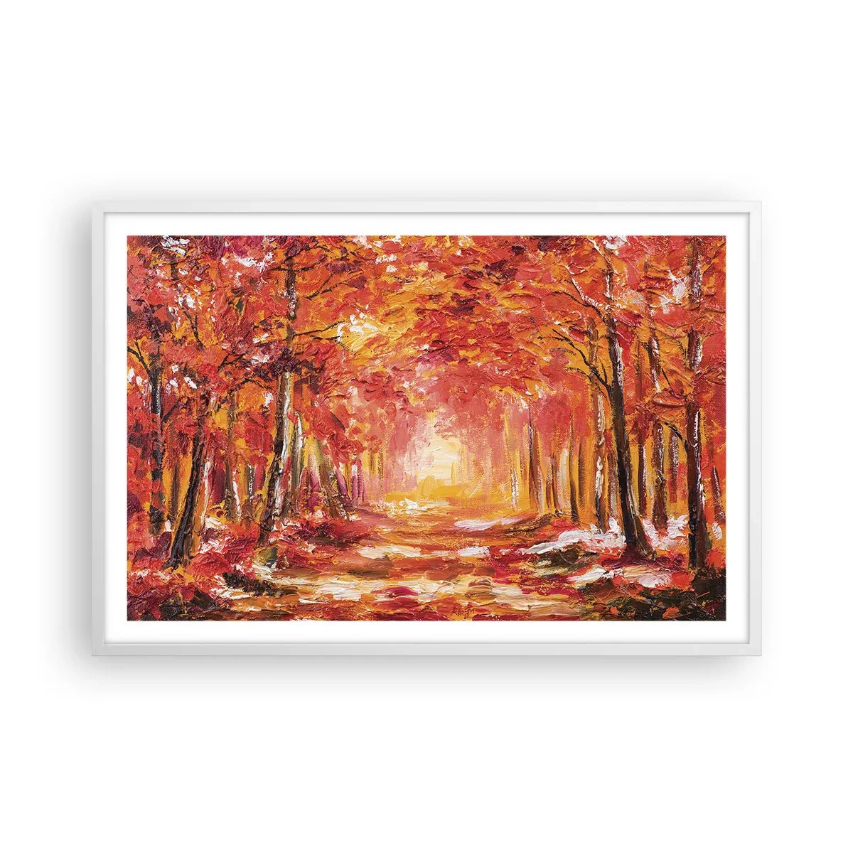 Plakat i hvid ramme - Kobberskov - 91x61 cm