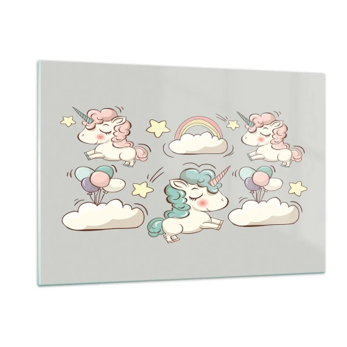 Billede på glas - Der er bestemt ... - 120x80 cm