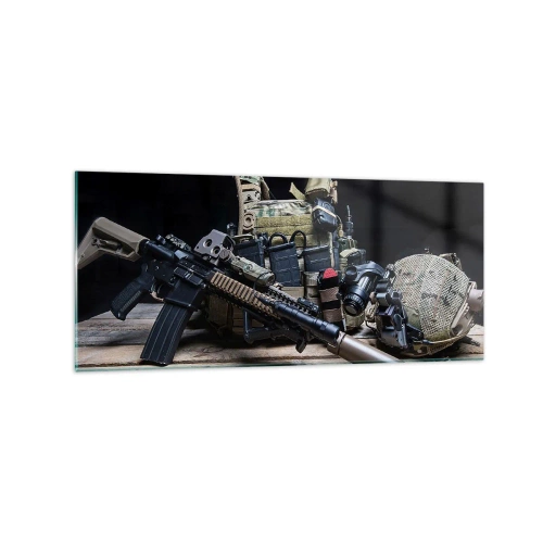 Billede på glas - Hvil! - 120x50 cm