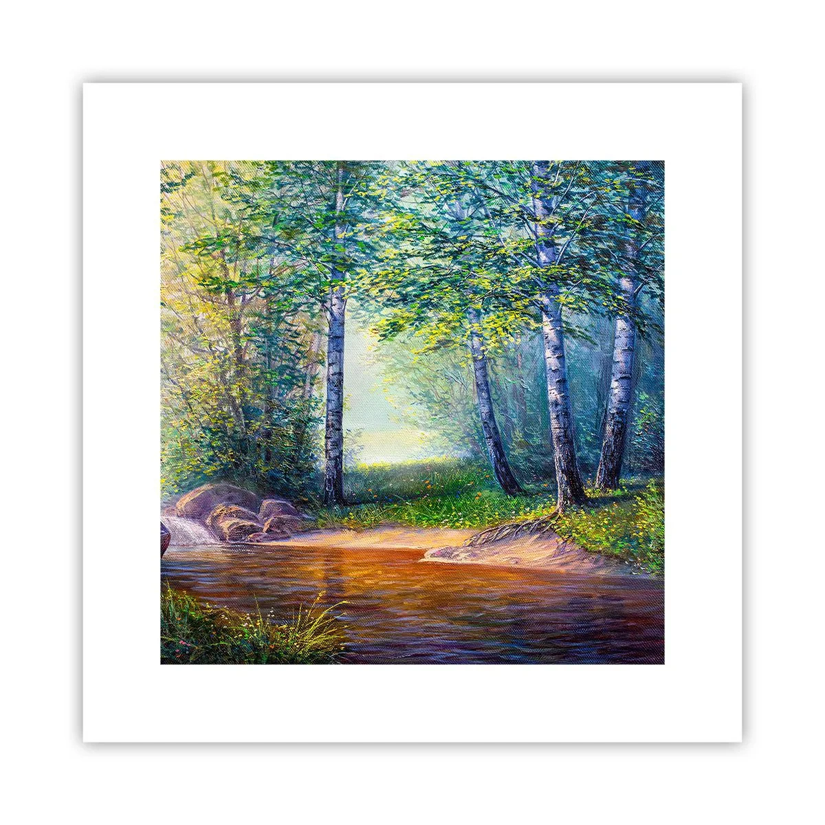 Plakat - Idylliske omgivelser - 30x30 cm