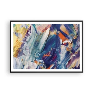 Plakat i sort ramme - Forvirring af farver - 100x70 cm