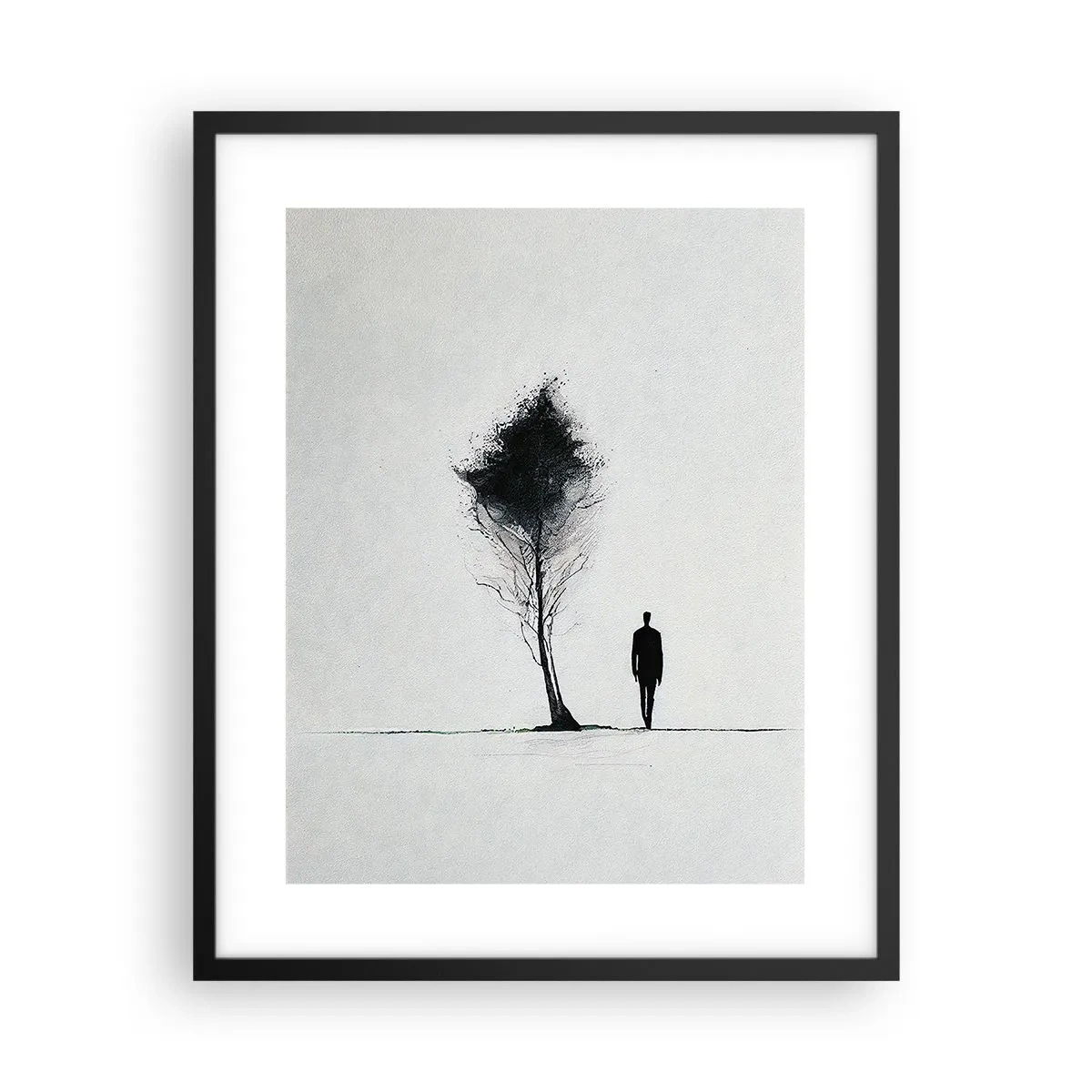 Plakat i sort ramme - Vi vandrer alle - 40x50 cm