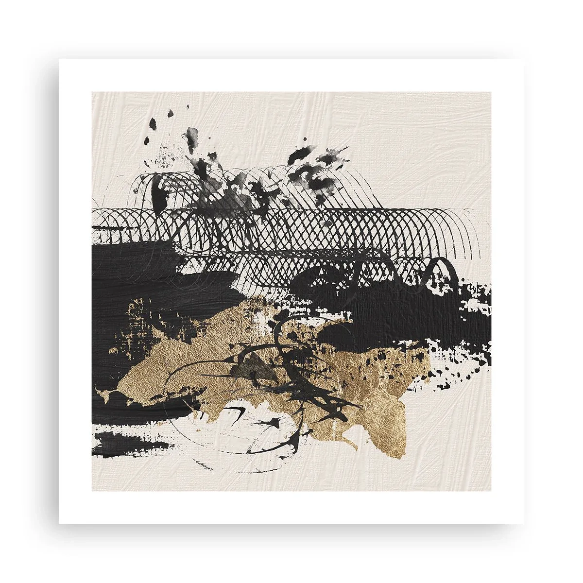 Plakat - Komposition med lidenskab - 50x50 cm