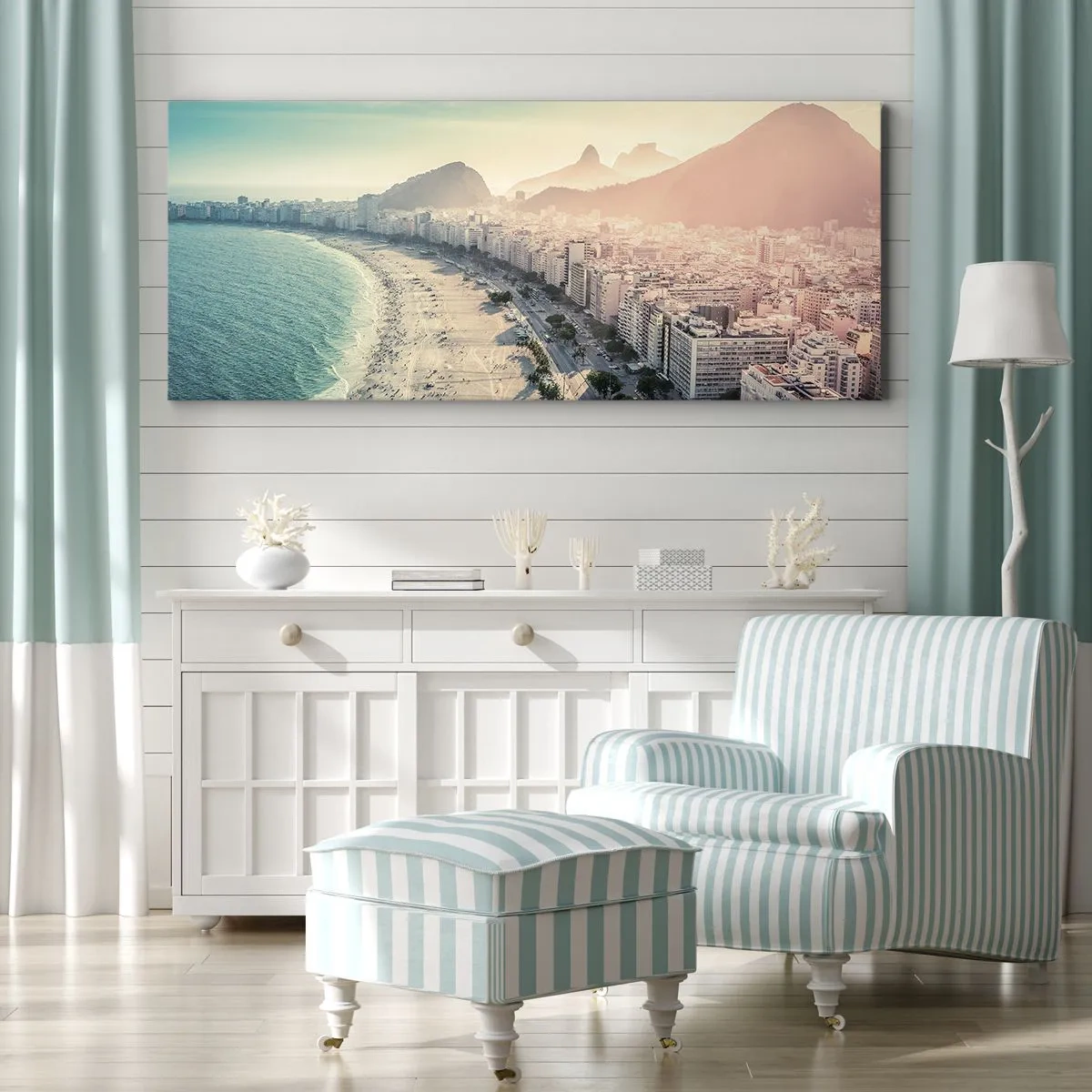 Lærredstryk - Billede på lærred - Evig ferie i Rio - 100x40 cm