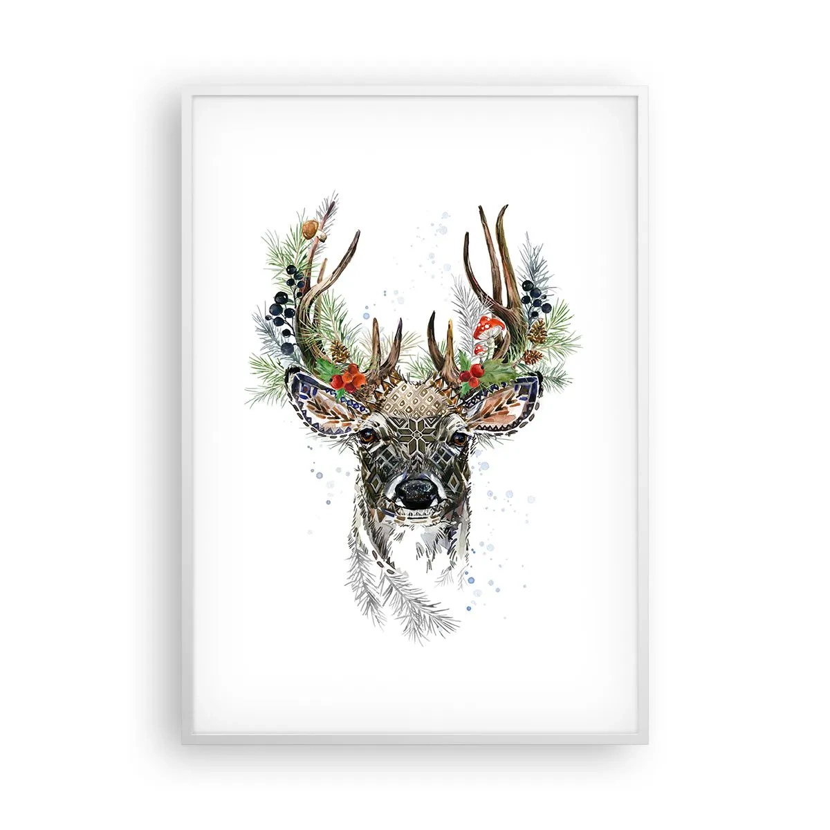 Plakat i hvid ramme - I festlig påklædning - 70x100 cm