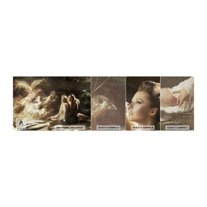 Prøve Fototapet Premium Canvas - Og der skete poesi - Abstraktion, Phoenix, Kvinde - 100x30 cm