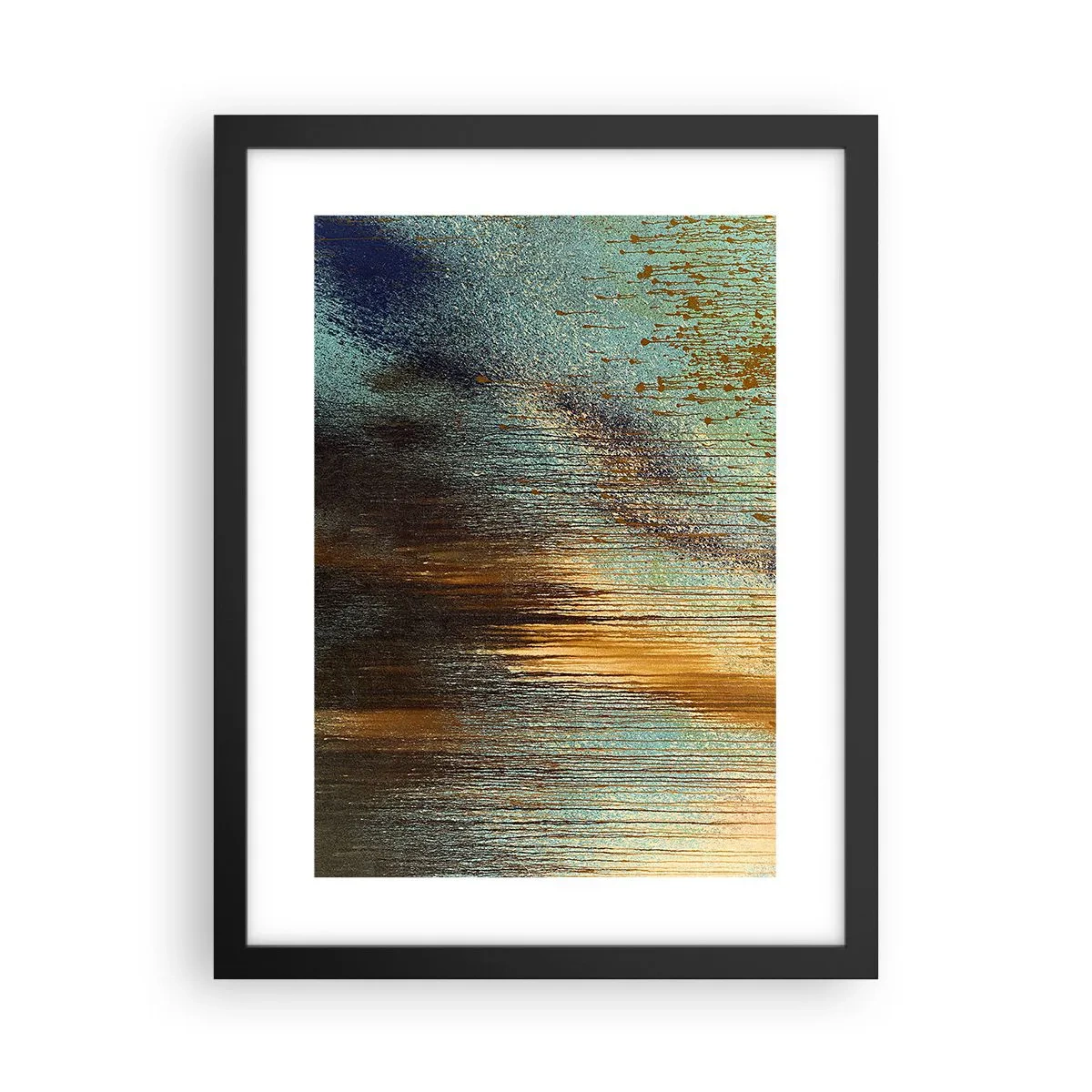Plakat i sort ramme - En utilsigtet farverig komposition - 30x40 cm