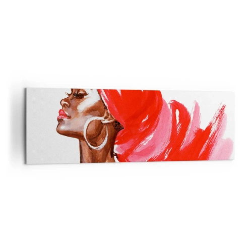 Lærredstryk - Billede på lærred - "Der er en vind, der blæser en mands næsebor op". - 160x50 cm