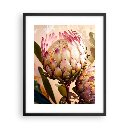 Plakat i sort ramme - Ømt omfavnet - 40x50 cm