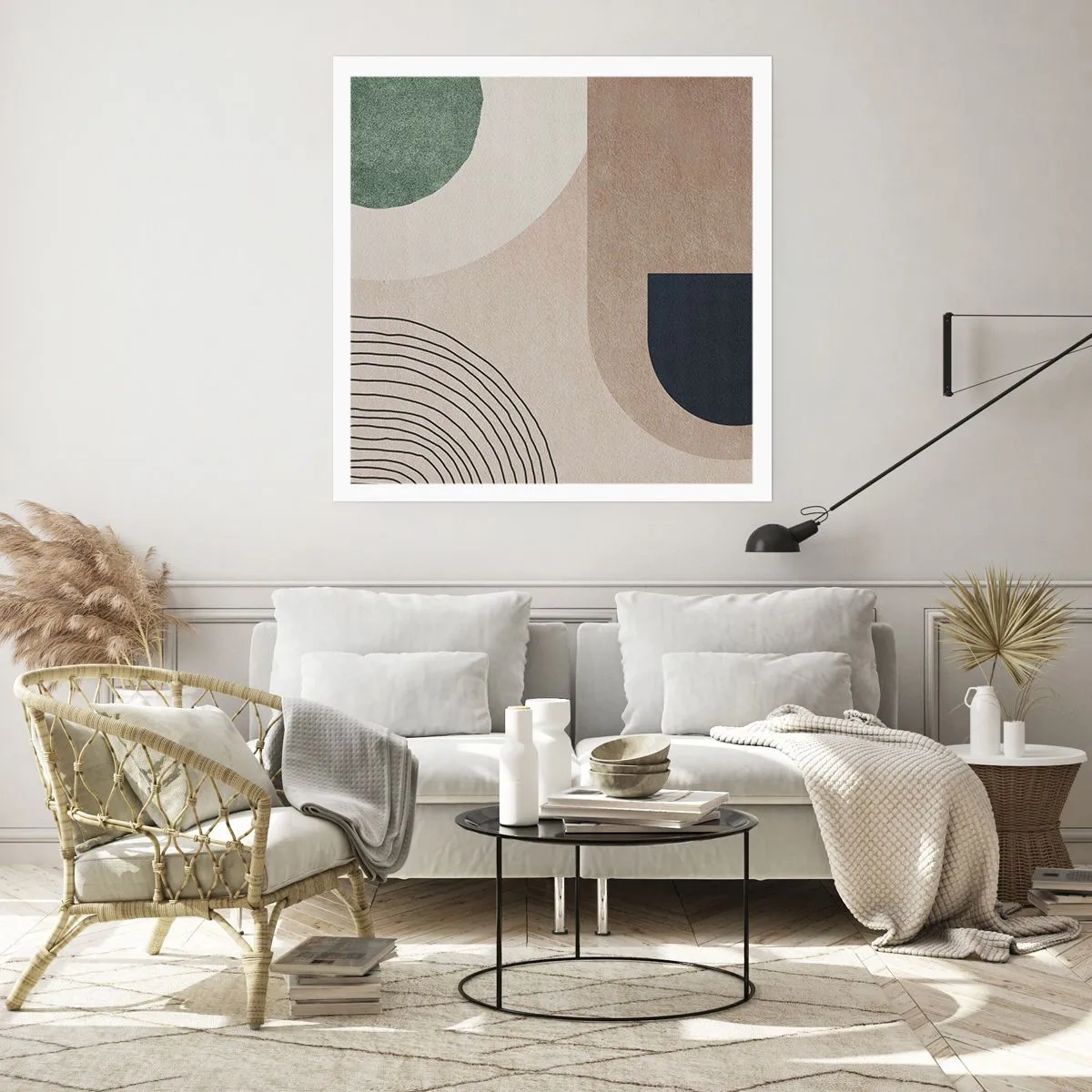 Plakat - Blidheden i en oval - 50x50 cm