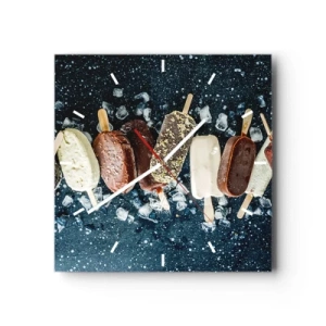 Vægur, Uret - En smag af varm sommer - 40x40 cm