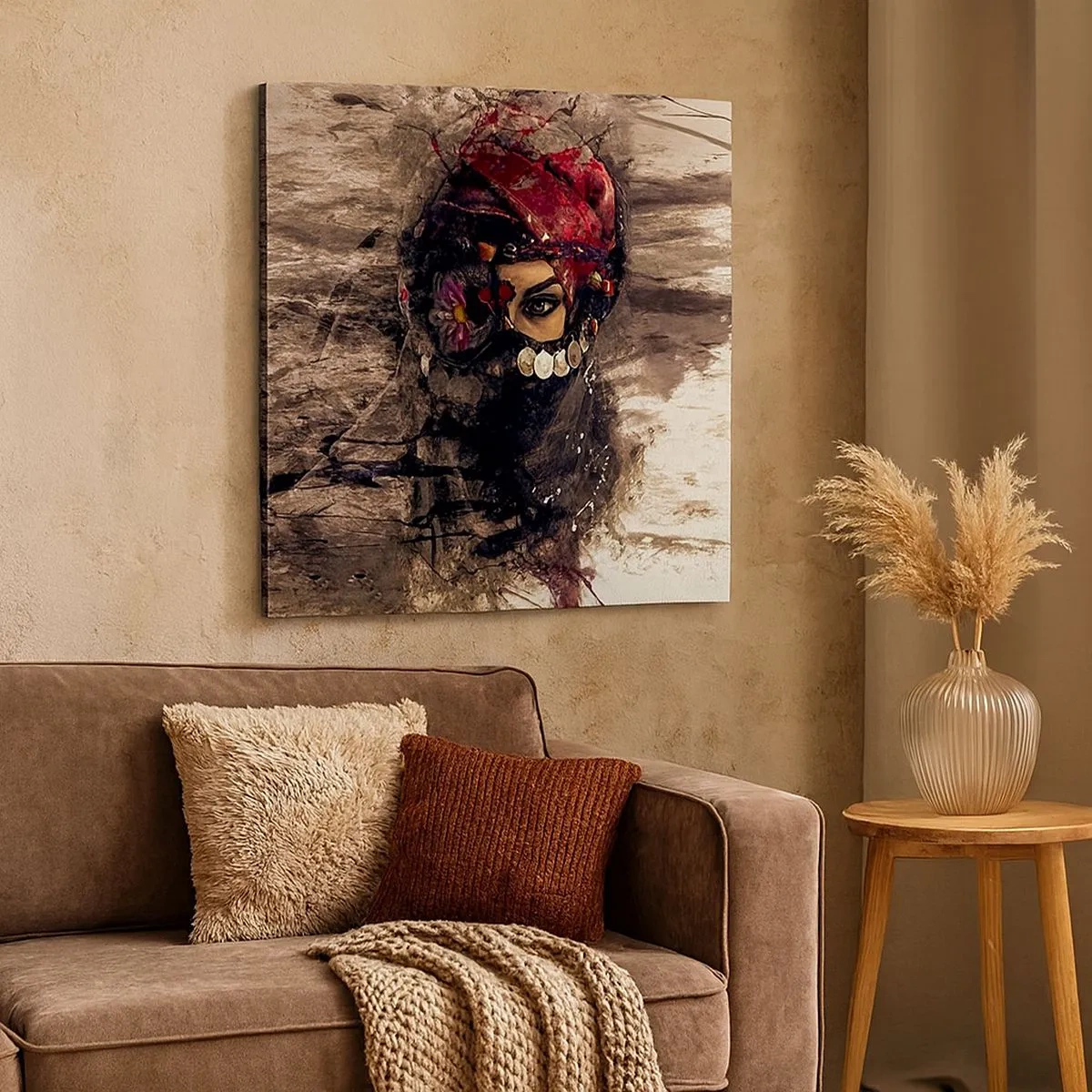 Lærredstryk - Billede på lærred - Foruroligende for at sige det mildt - 30x30 cm