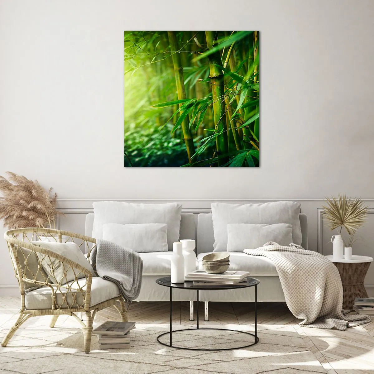 Billede på glas - Lær selve det grønne at kende - 60x60 cm