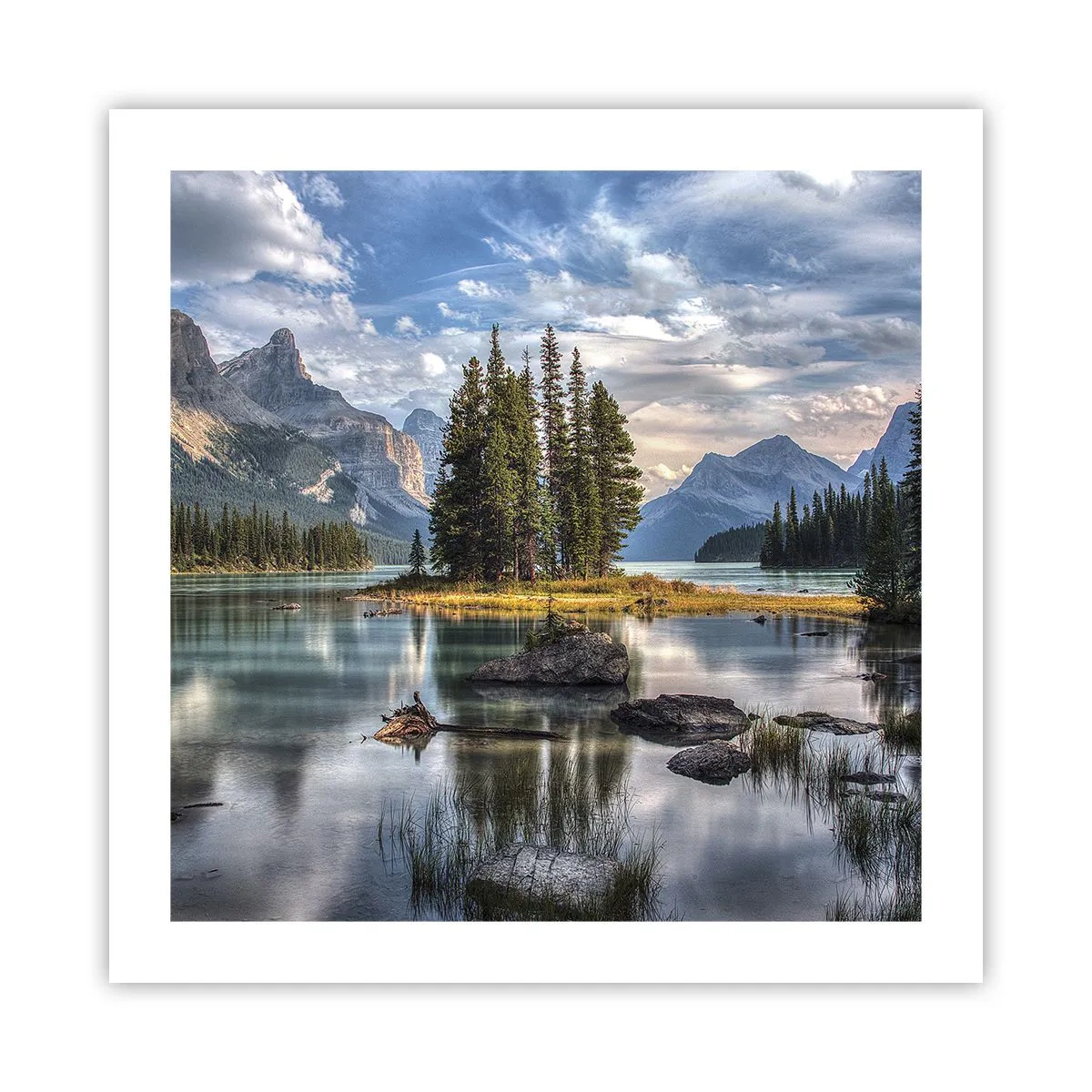 Plakat - Over store og klare vande… - 50x50 cm