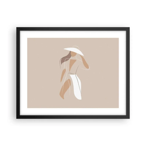 Plakat i sort ramme - Mode er sjovt - 50x40 cm