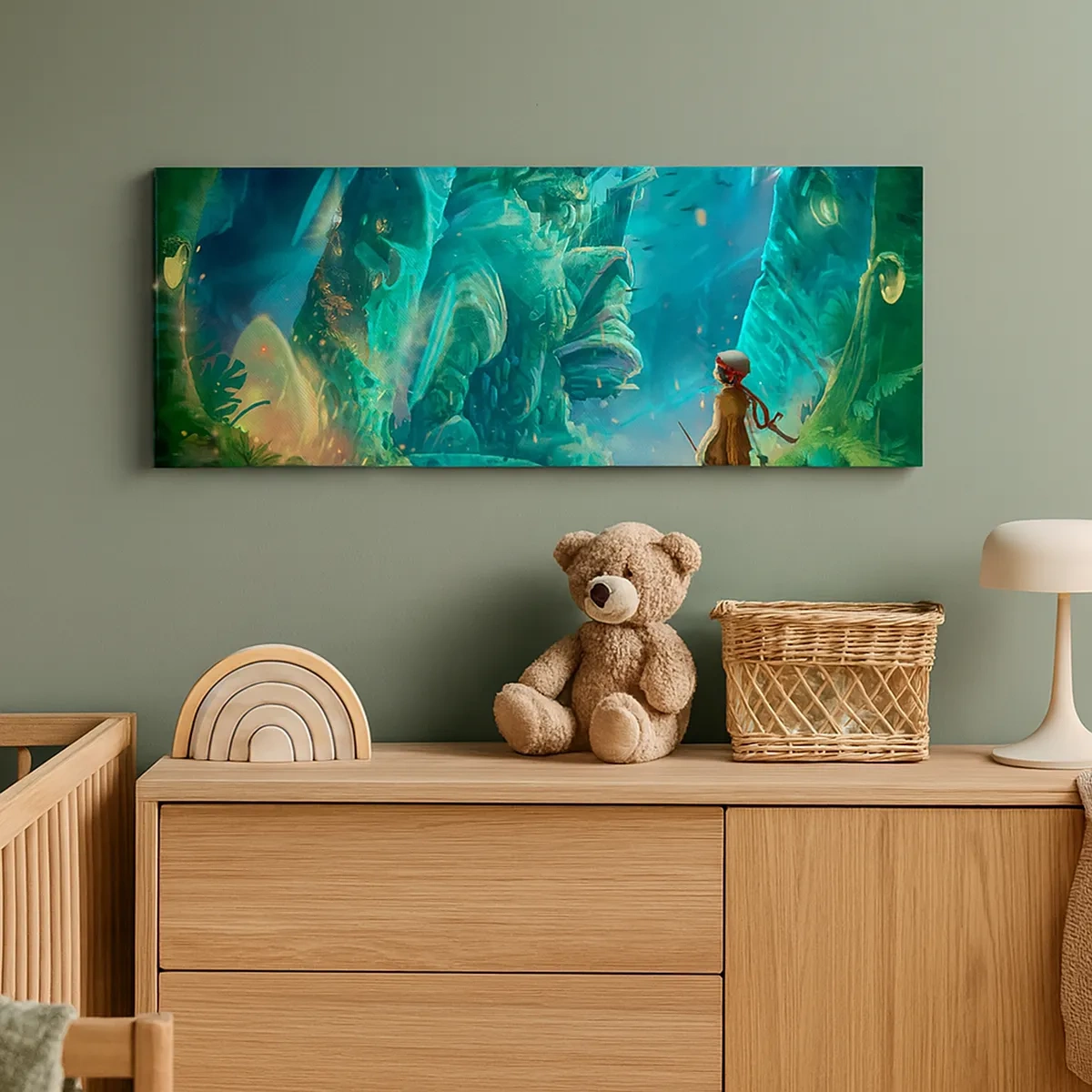 Lærredstryk - Billede på lærred - Fra den store eventyrbog - 30x30 cm