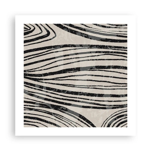 Plakat - Et spild af linjer - 50x50 cm