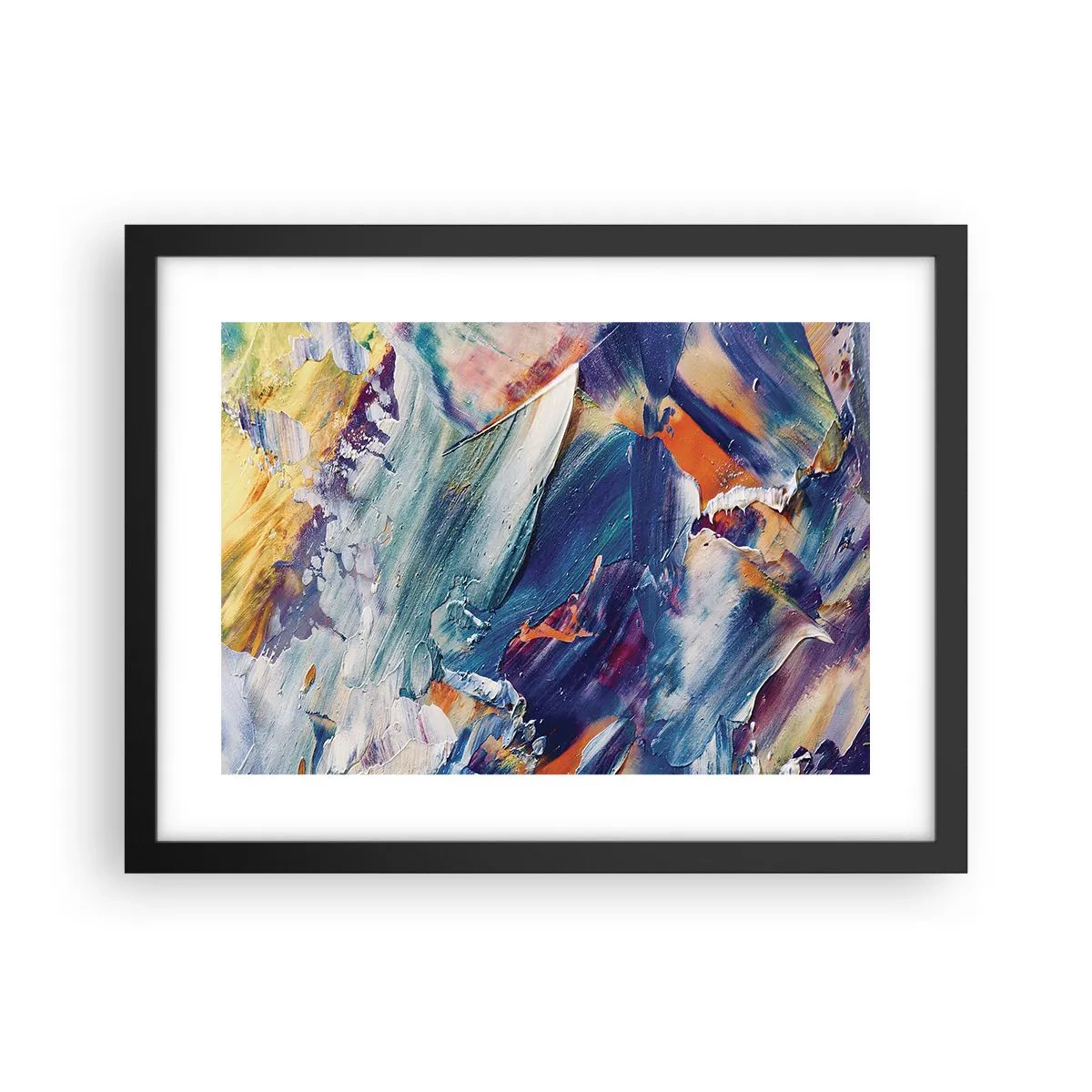Plakat i sort ramme - Forvirring af farver - 40x30 cm