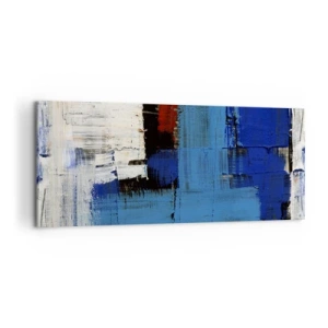 Lærredstryk - Billede på lærred - Det blås hemmelighed - 100x40 cm