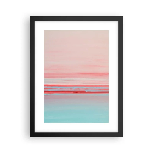 Plakat i sort ramme - Abstraktion ved daggry - 30x40 cm