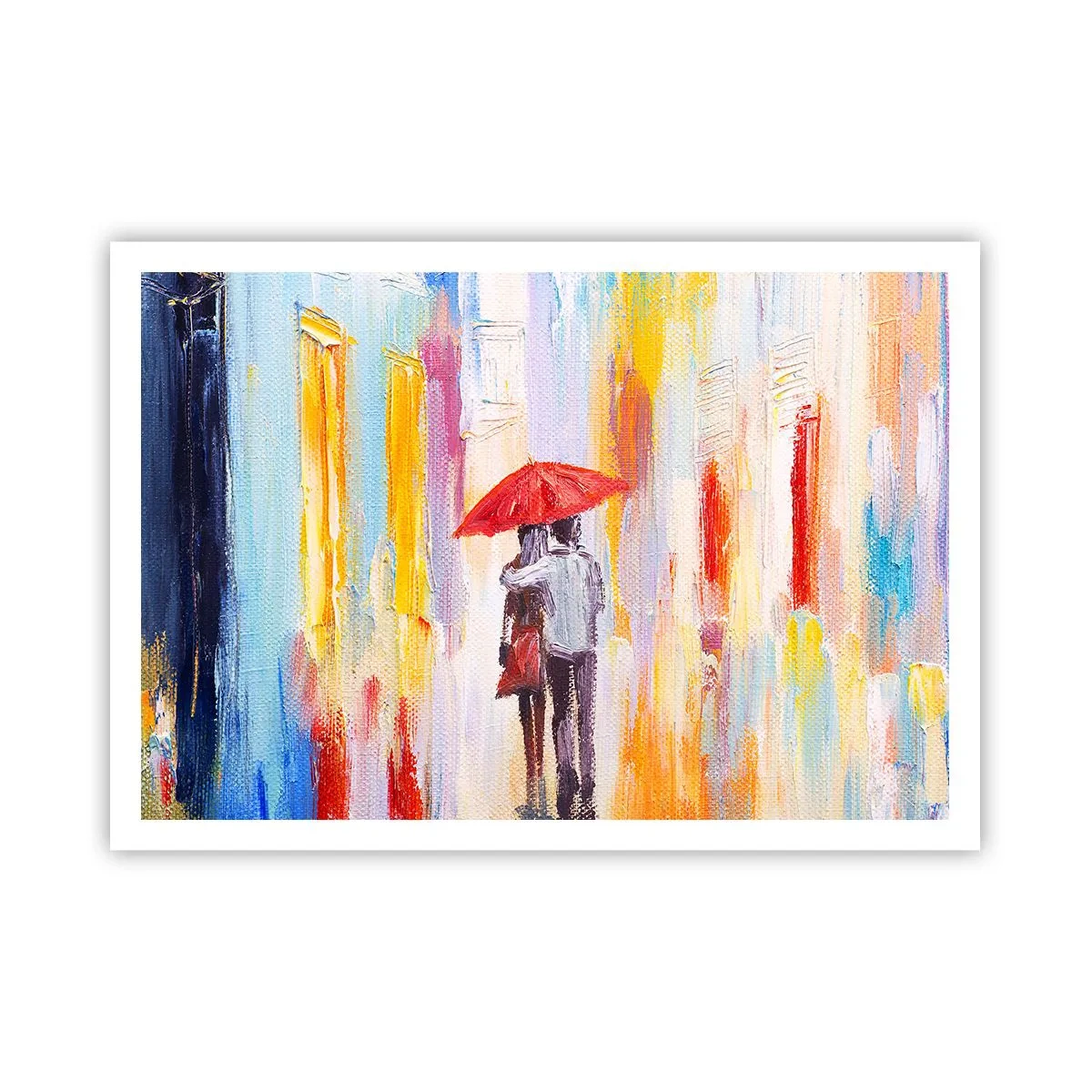 Plakat - Lad det regne  mere - 100x70 cm