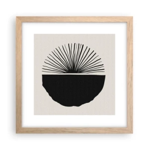 Plakat i ramme af lyst egetræ - En vifte af muligheder - 30x30 cm